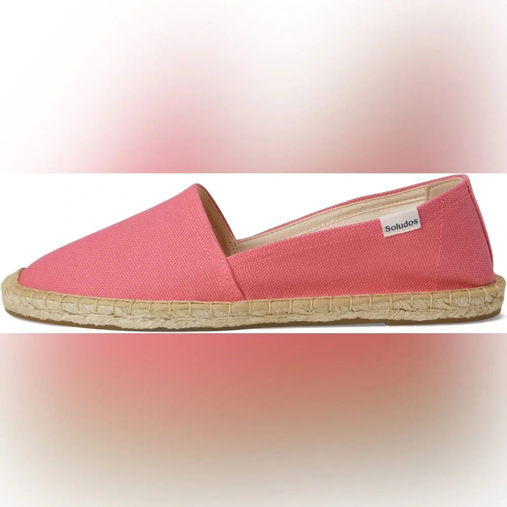 NEW! Soludos The Original Dali Espadrilles In Bubblegum Pink Canvas. 7-7.5